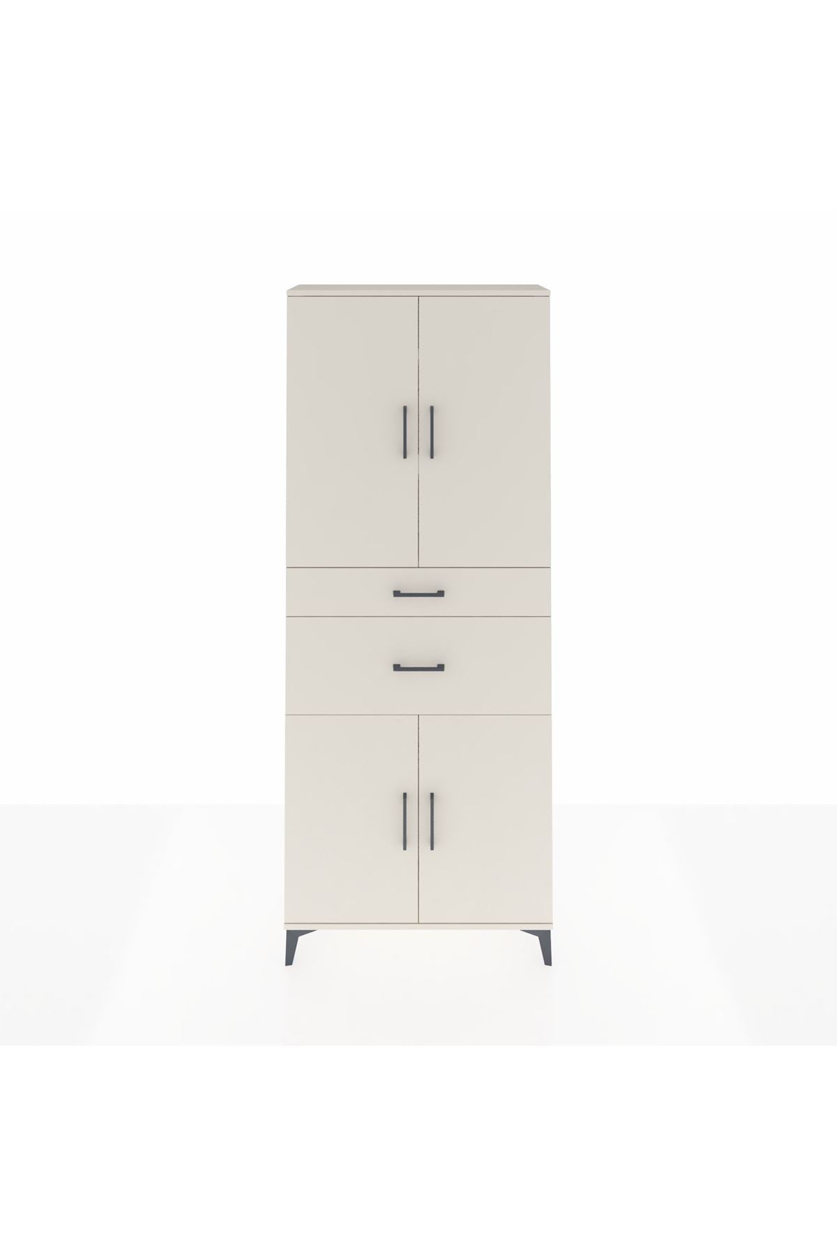 Arges Dolap 4 Raflı 2 Çekmeceli 4 Kapaklı 88x30x221 - S30M170V1A