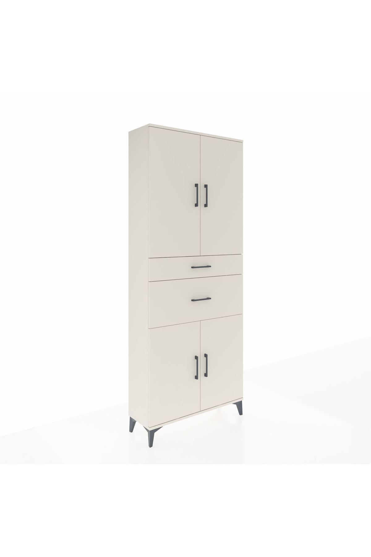 Arges Dolap 4 Raflı 2 Çekmeceli 4 Kapaklı 88x30x221 - S30M170V1A