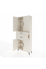 Arges Dolap 4 Raflı 2 Çekmeceli 4 Kapaklı 88x30x221 - S30M170V1A
