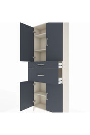Arges Dolap 4 Raflı 2 Çekmeceli 4 Kapaklı 88x30x221 - S30M170V2A
