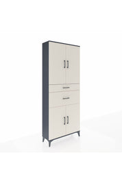 Arges Dolap 4 Raflı 2 Çekmeceli 4 Kapaklı 88x30x221 - S30M170V4A