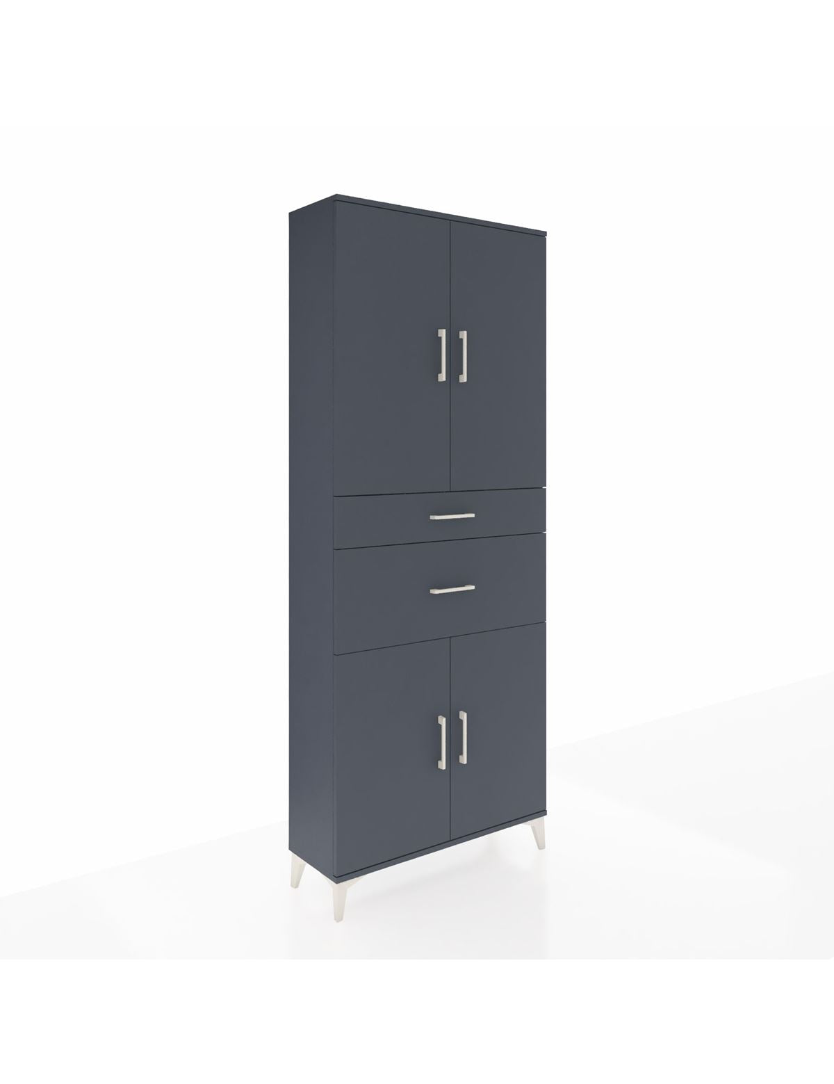 Arges Dolap 4 Raflı 2 Çekmeceli 4 Kapaklı 88x30x221 - S30M170V5A