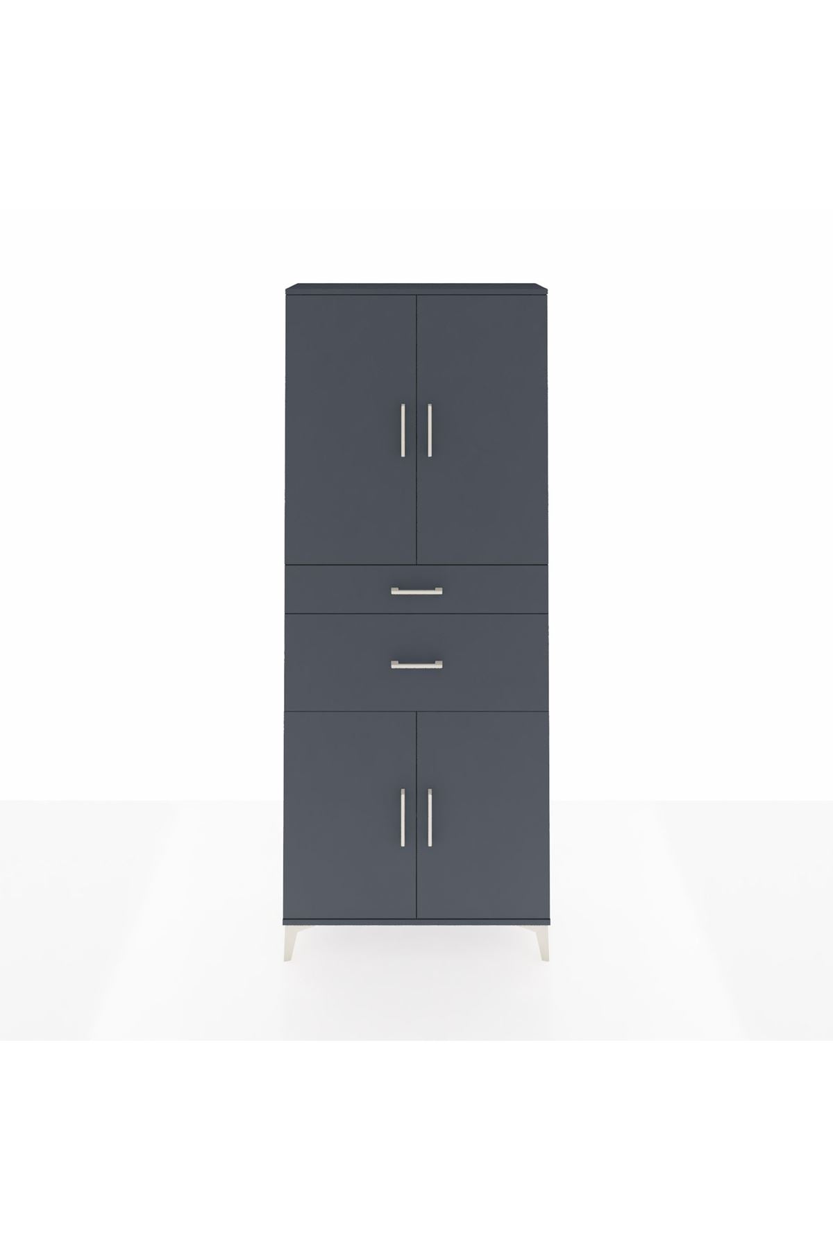 Arges Dolap 4 Raflı 2 Çekmeceli 4 Kapaklı 88x30x221 - S30M170V5A