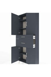 Arges Dolap 4 Raflı 2 Çekmeceli 4 Kapaklı 88x30x221 - S30M170V5A