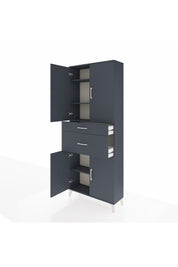 Arges Dolap 4 Raflı 2 Çekmeceli 4 Kapaklı 88x30x221 - S30M170V5A