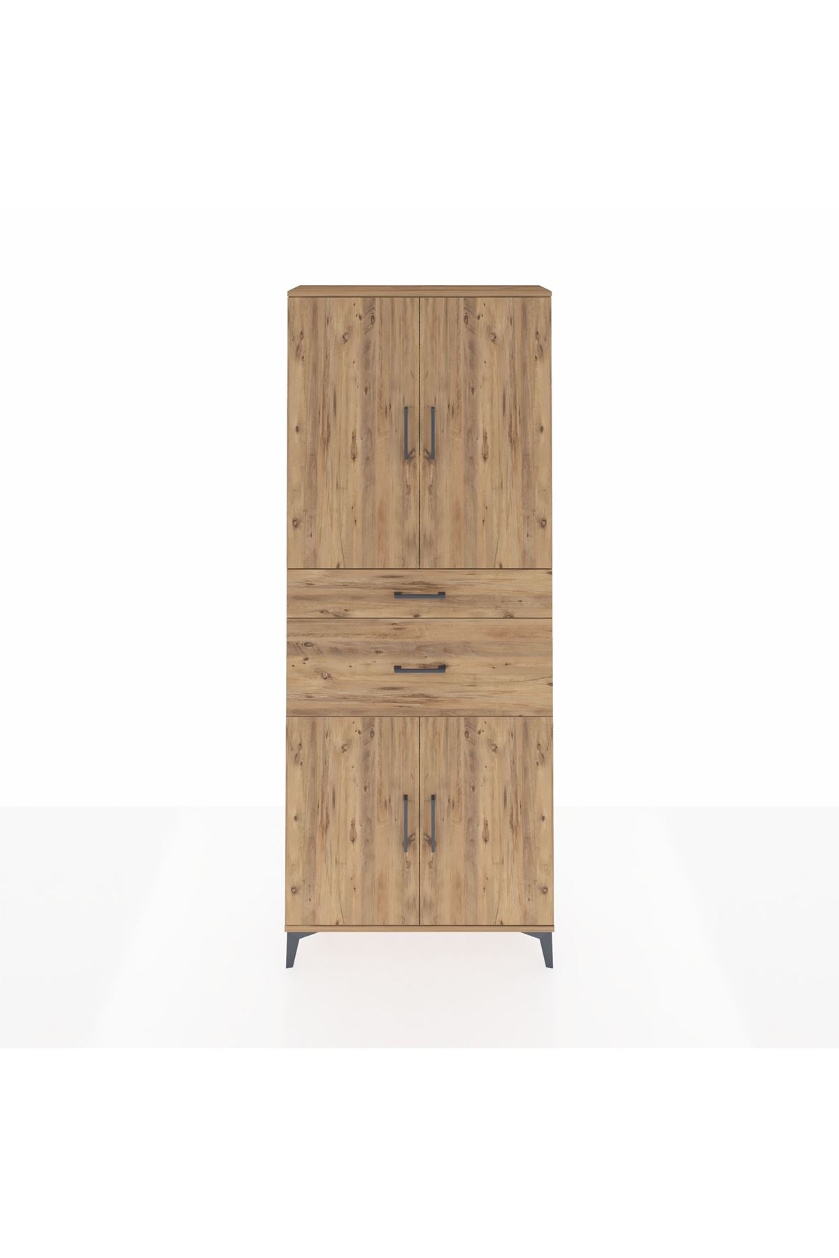 Arges Dolap 4 Raflı 2 Çekmeceli 4 Kapaklı 88x30x221 - S30M170V9A