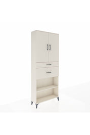 Arges Dolap 4 Raflı 2 Çekmeceli 2 Kapaklı 88x30x221 - S30M171V1A