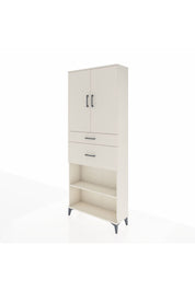 Arges Dolap 4 Raflı 2 Çekmeceli 2 Kapaklı 88x30x221 - S30M171V1A