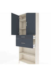 Arges Dolap 4 Raflı 2 Çekmeceli 2 Kapaklı 88x30x221 - S30M171V2A