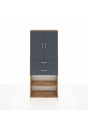 Arges Dolap 4 Raflı 2 Çekmeceli 2 Kapaklı 88x30x221 - S30M171V8A