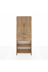 Arges Dolap 4 Raflı 2 Çekmeceli 2 Kapaklı 88x30x221