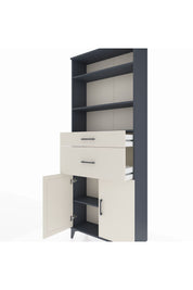 Arges Dolap 4 Raflı 2 Çekmeceli 2 Kapaklı 88x30x221 - S30M172V4A