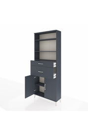 Arges Dolap 4 Raflı 2 Çekmeceli 2 Kapaklı 88x30x221 - S30M172V5A