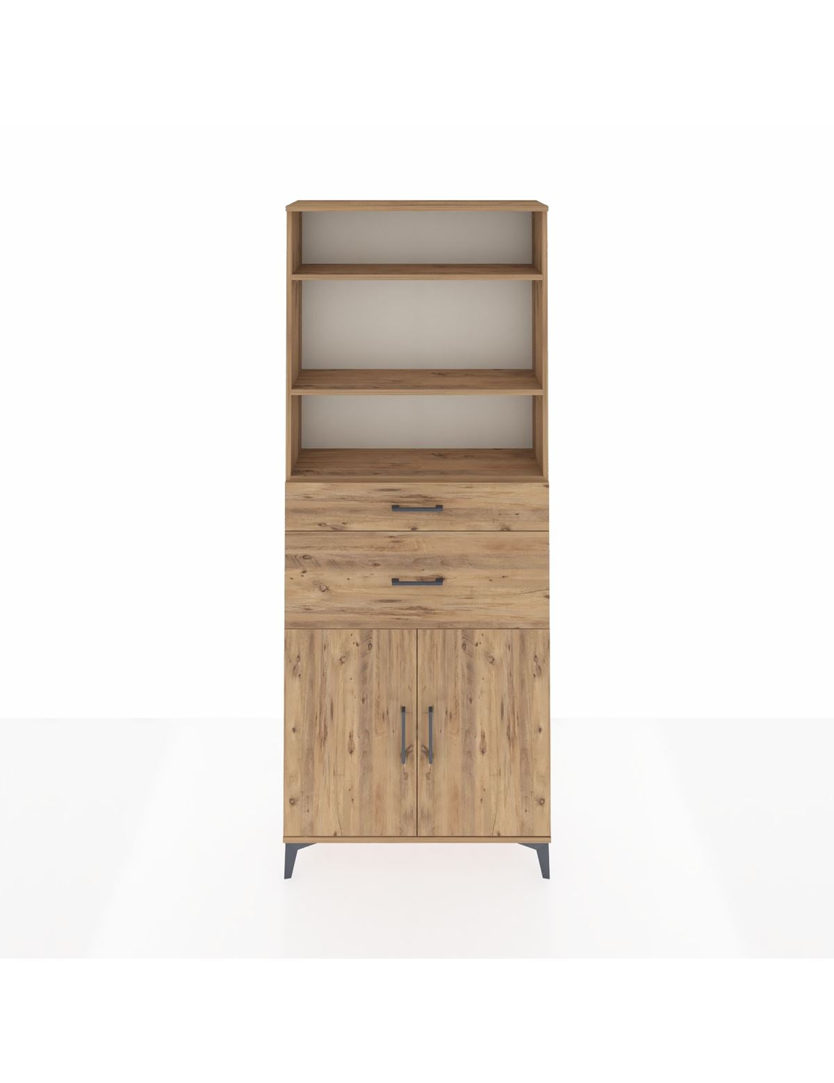 Arges Dolap 4 Raflı 2 Çekmeceli 2 Kapaklı 88x30x221 - S30M172V9A