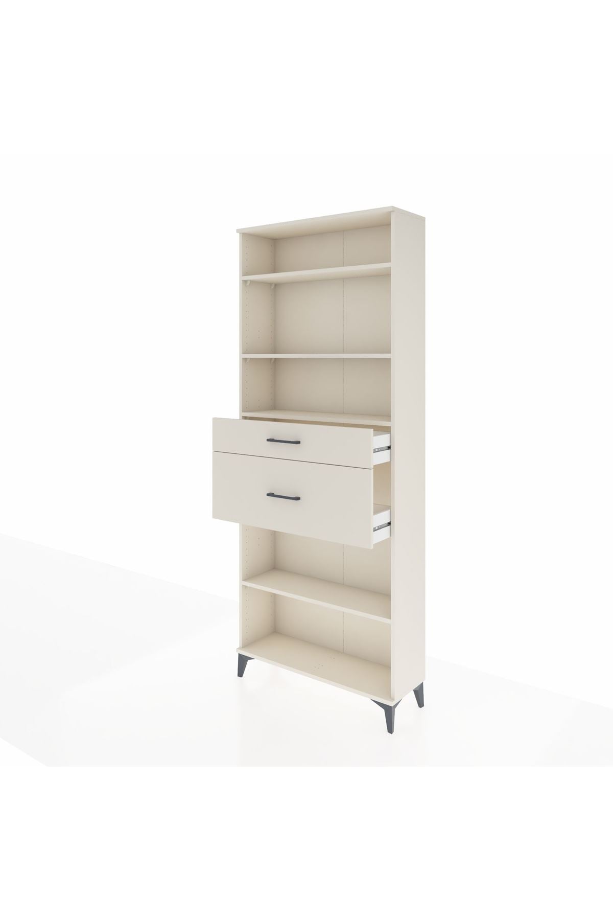 Arges Dolap 4 Raflı 2 Çekmeceli 88x30x221 - S30M173V1A