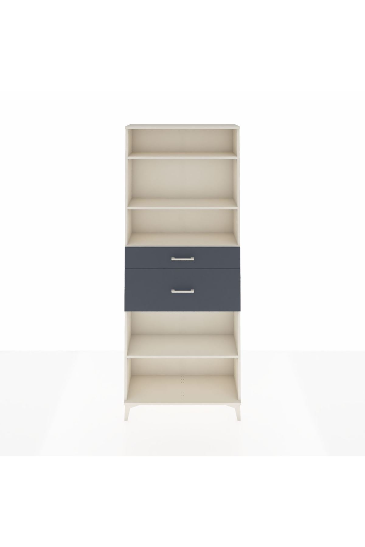 Arges Dolap 4 Raflı 2 Çekmeceli 88x30x221 - S30M173V2A