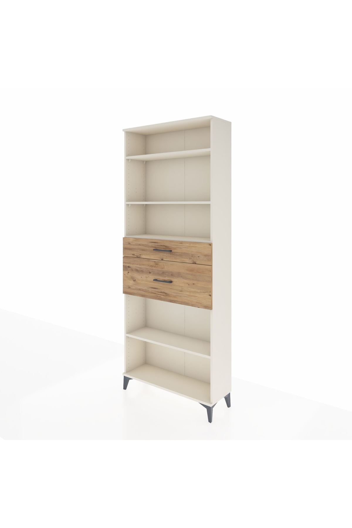 Arges Dolap 4 Raflı 2 Çekmeceli 88x30x221 - S30M173V3A