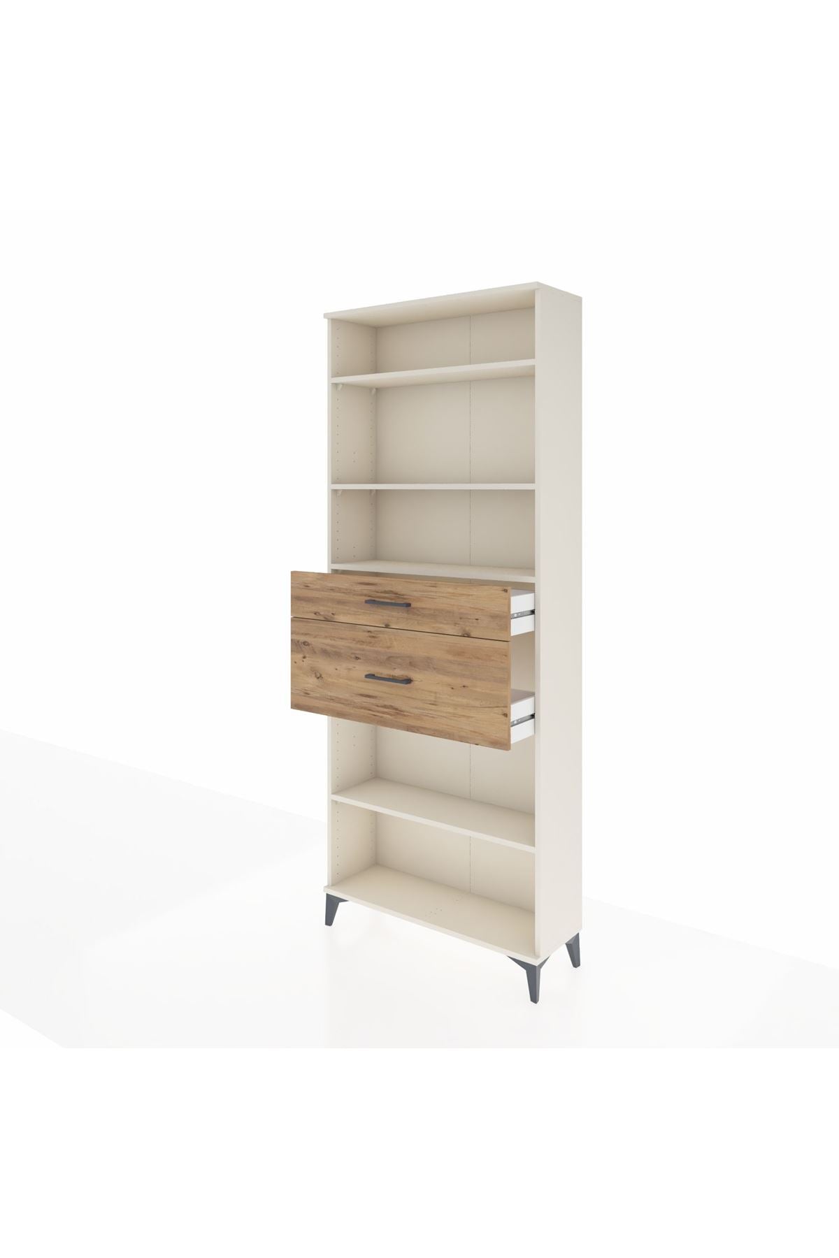 Arges Dolap 4 Raflı 2 Çekmeceli 88x30x221 - S30M173V3A