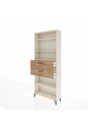 Arges Dolap 4 Raflı 2 Çekmeceli 88x30x221 - S30M173V3A