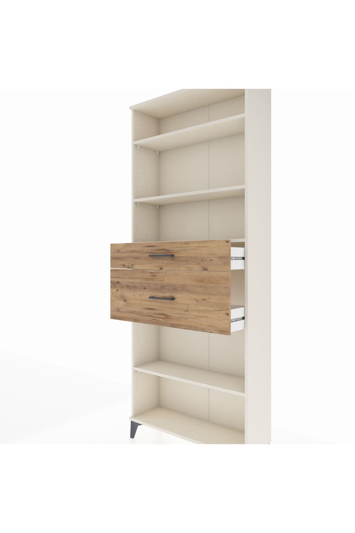 Arges Dolap 4 Raflı 2 Çekmeceli 88x30x221 - S30M173V3A