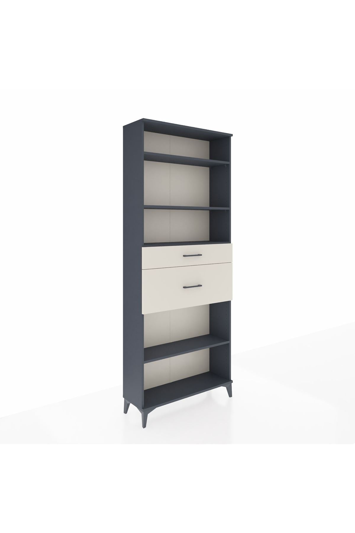 Arges Dolap 4 Raflı 2 Çekmeceli 88x30x221 - S30M173V4A