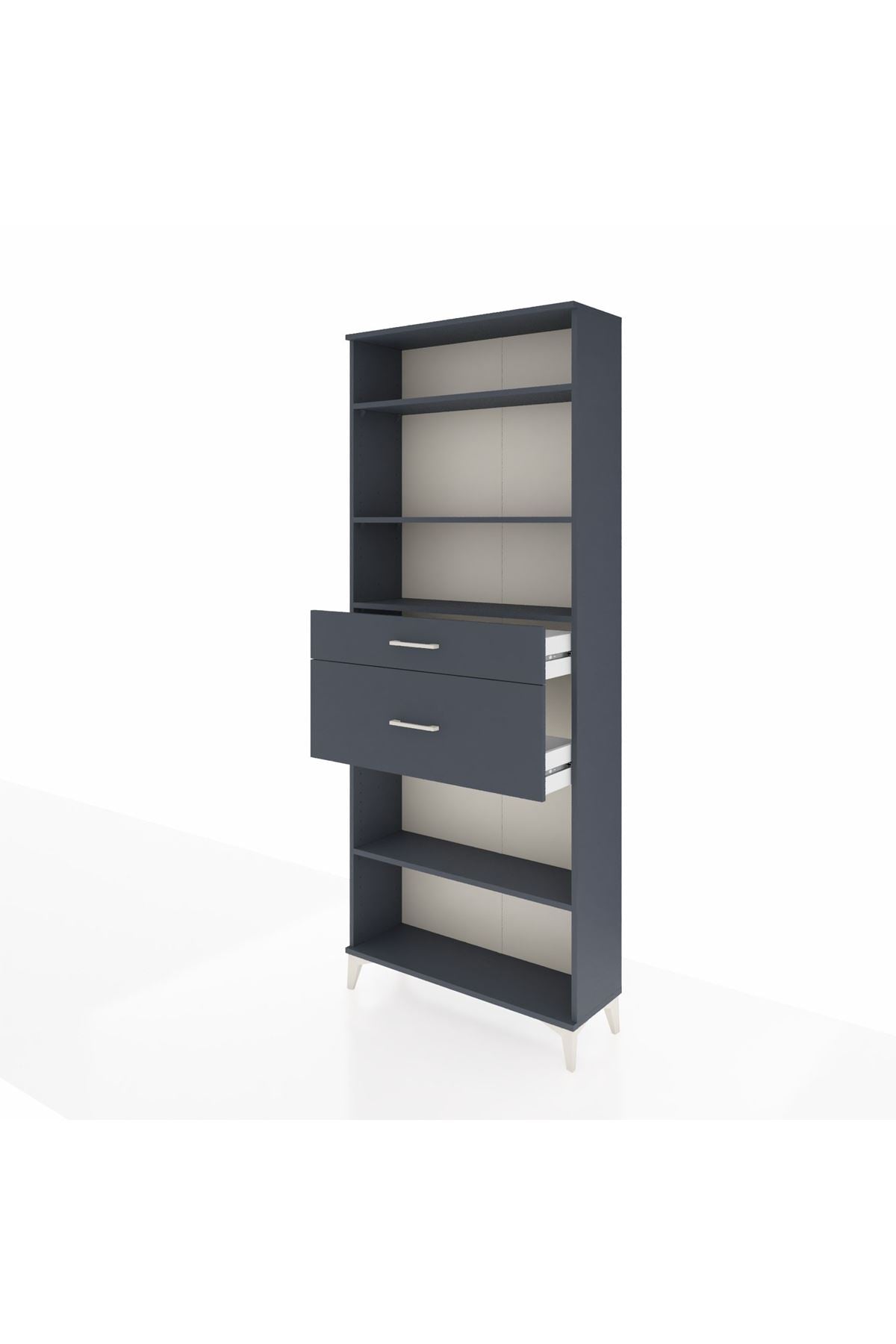 Arges Dolap 4 Raflı 2 Çekmeceli 88x30x221 - S30M173V5A