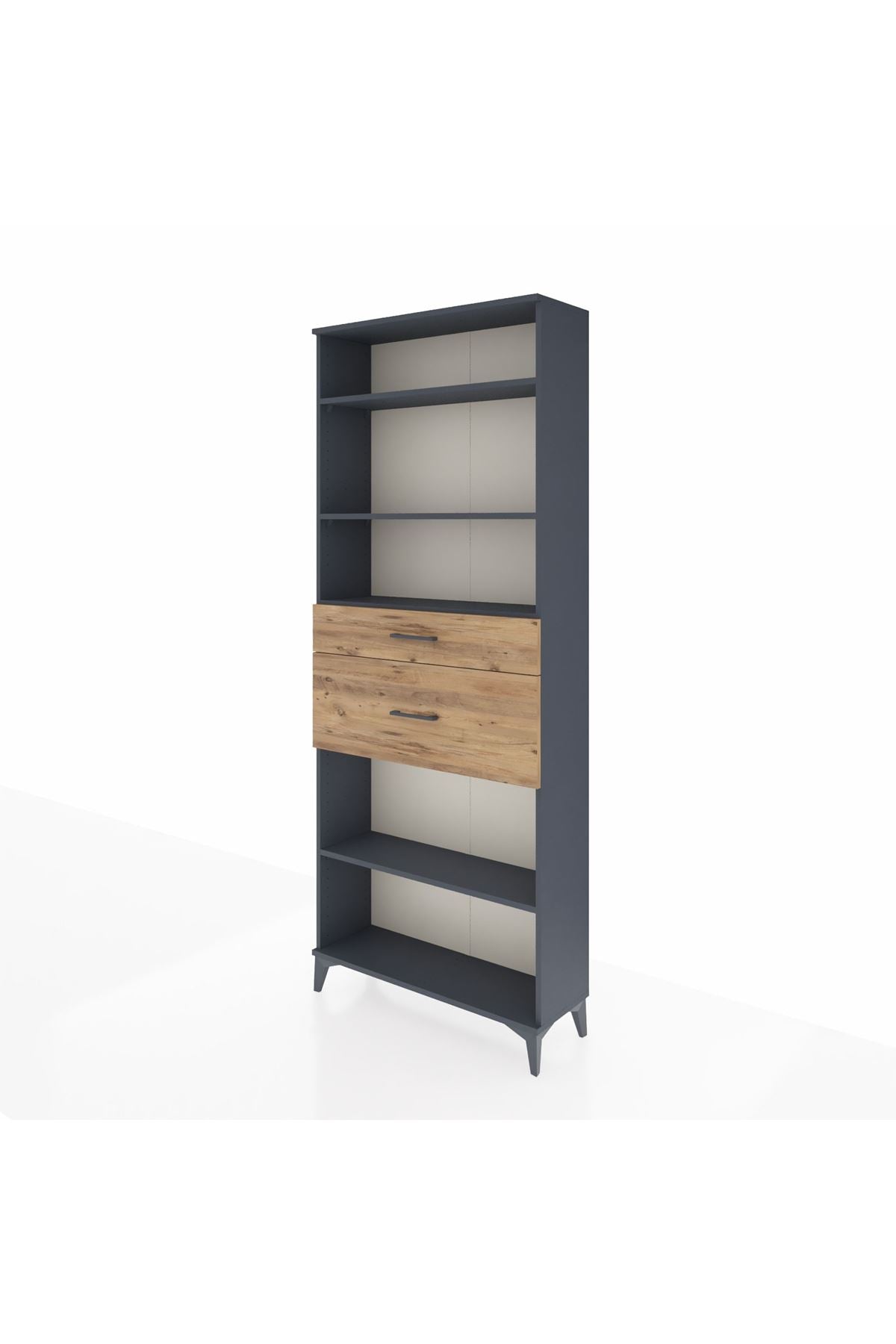 Arges Dolap 4 Raflı 2 Çekmeceli 88x30x221 - S30M173V6A