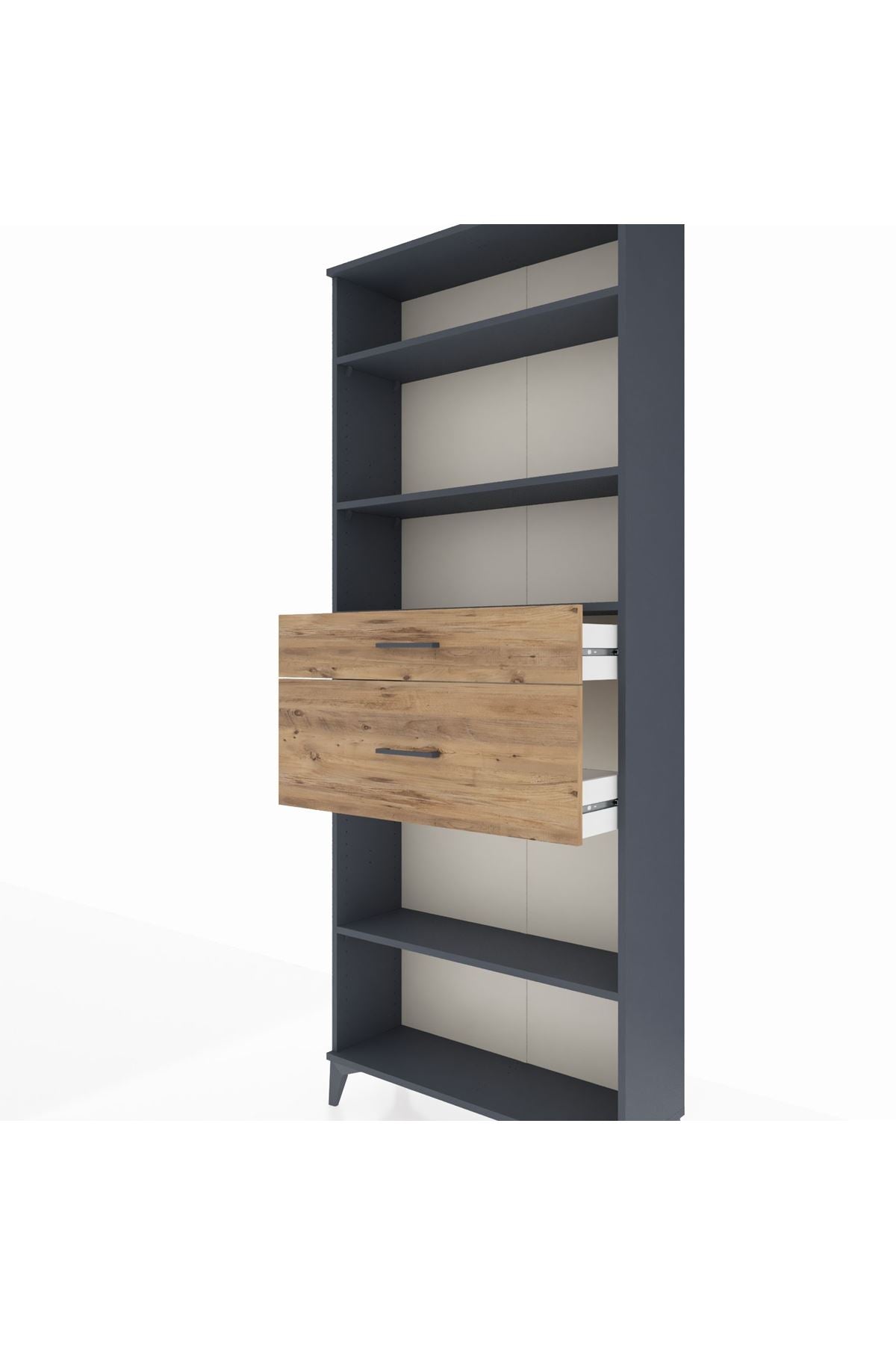 Arges Dolap 4 Raflı 2 Çekmeceli 88x30x221 - S30M173V6A