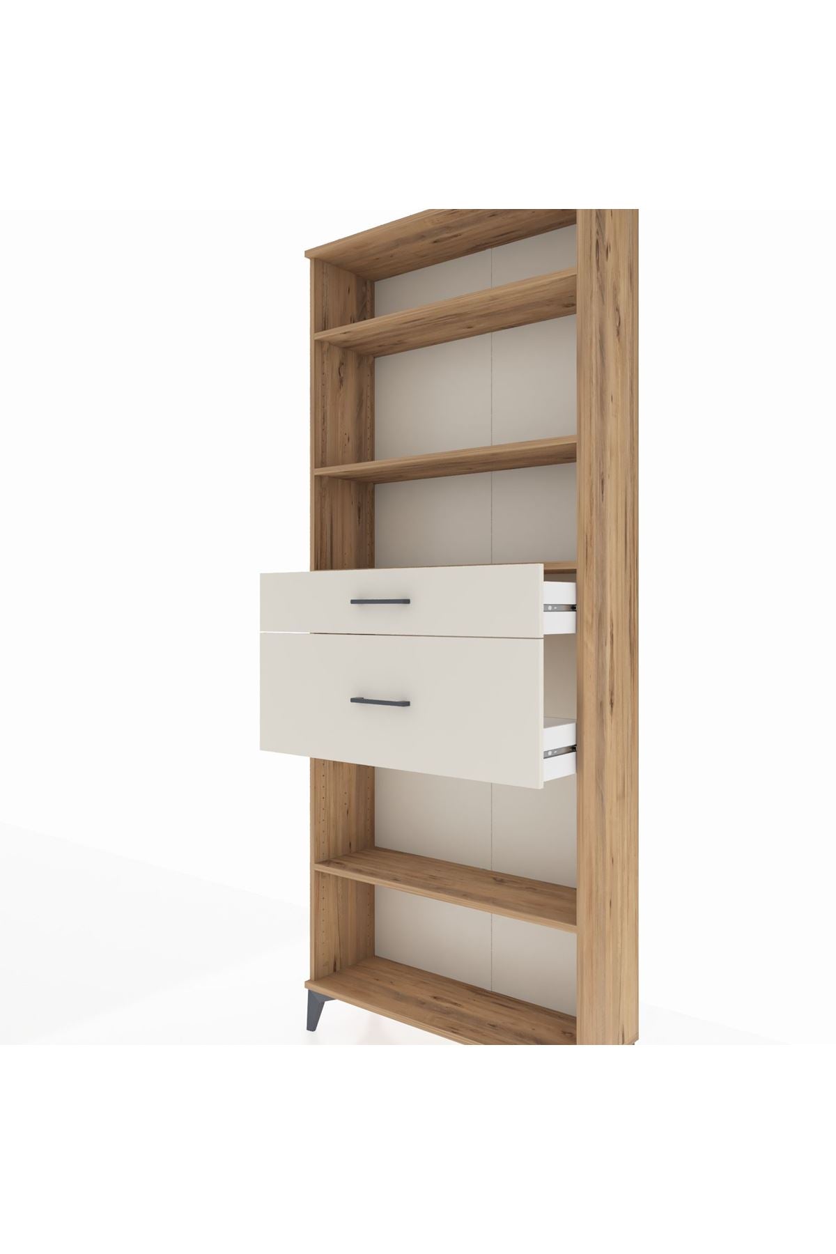 Arges Dolap 4 Raflı 2 Çekmeceli 88x30x221 - S30M173V7A