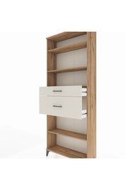 Arges Dolap 4 Raflı 2 Çekmeceli 88x30x221 - S30M173V7A