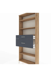 Arges Dolap 4 Raflı 2 Çekmeceli 88x30x221 - S30M173V8A