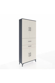 Arges Dolap 4 Raflı 2 Çekmeceli 4 Kapaklı 88x30x221 - S30M174V4A