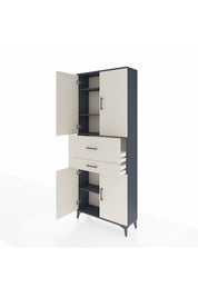 Arges Dolap 4 Raflı 2 Çekmeceli 4 Kapaklı 88x30x221 - S30M174V4A