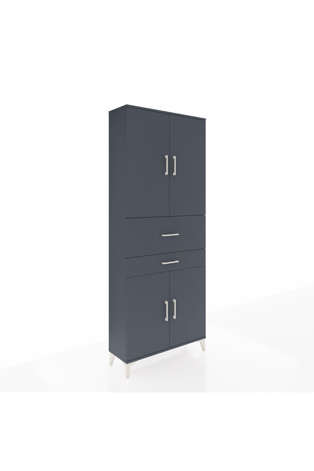 Arges Dolap 4 Raflı 2 Çekmeceli 4 Kapaklı 88x30x221 - S30M174V5A