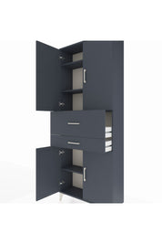 Arges Dolap 4 Raflı 2 Çekmeceli 4 Kapaklı 88x30x221 - S30M174V5A