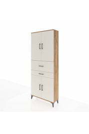 Arges Dolap 4 Raflı 2 Çekmeceli 4 Kapaklı 88x30x221 - S30M174V7A