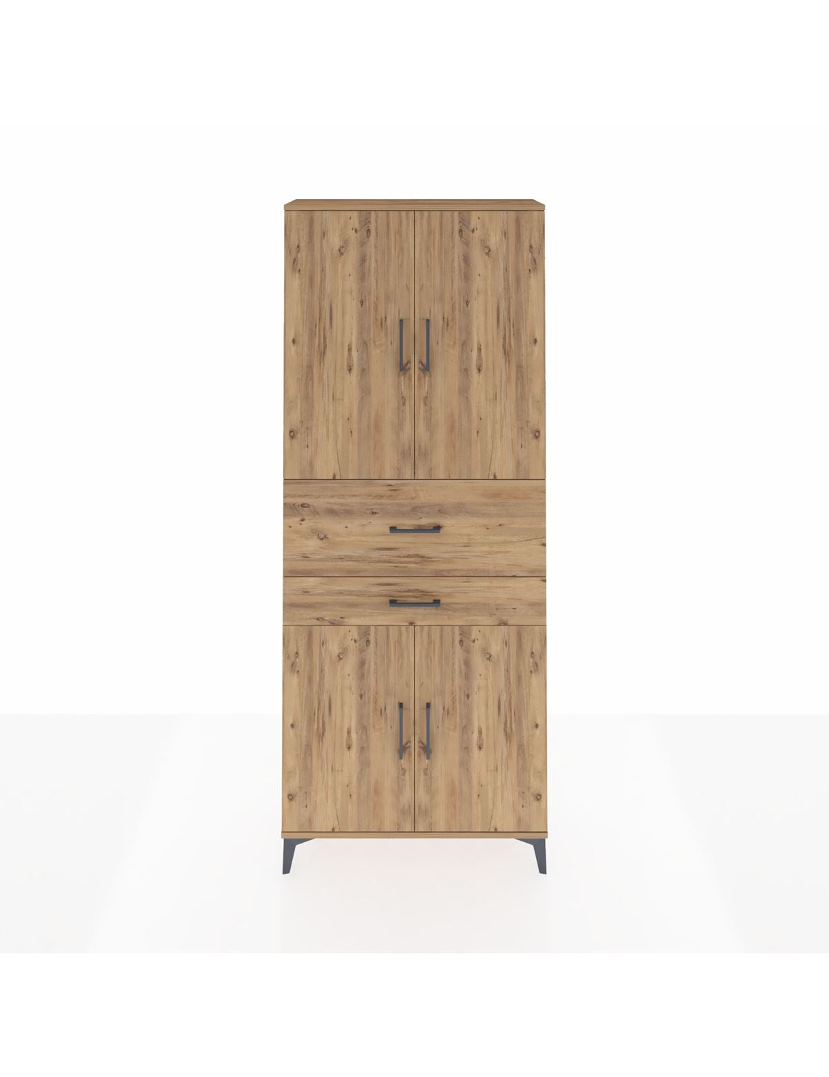 Arges Dolap 4 Raflı 2 Çekmeceli 4 Kapaklı 88x30x221 - S30M174V9A