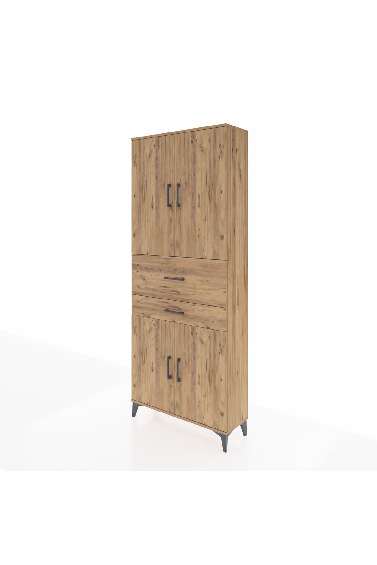 Arges Dolap 4 Raflı 2 Çekmeceli 4 Kapaklı 88x30x221 - S30M174V9A
