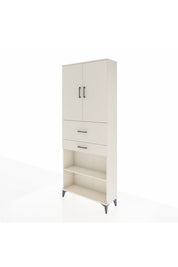 Arges Dolap 4 Raflı 2 Çekmeceli 2 Kapaklı 88x30x221 - S30M175V1A