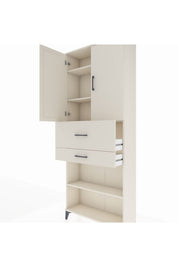 Arges Dolap 4 Raflı 2 Çekmeceli 2 Kapaklı 88x30x221 - S30M175V1A