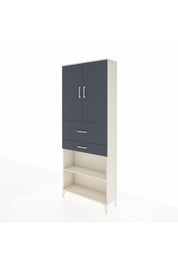 Arges Dolap 4 Raflı 2 Çekmeceli 2 Kapaklı 88x30x221 - S30M175V2A