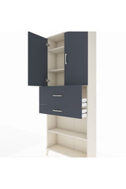 Arges Dolap 4 Raflı 2 Çekmeceli 2 Kapaklı 88x30x221 - S30M175V2A