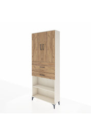 Arges Dolap 4 Raflı 2 Çekmeceli 2 Kapaklı 88x30x221 - S30M175V3A