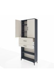 Arges Dolap 4 Raflı 2 Çekmeceli 2 Kapaklı 88x30x221 - S30M175V4A