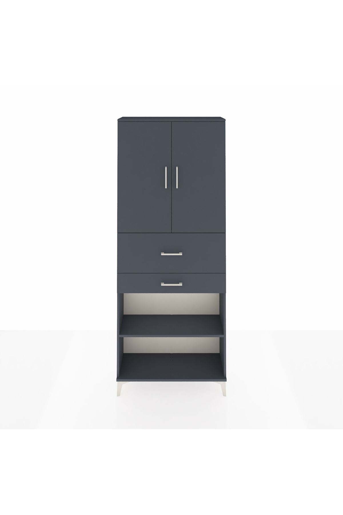 Arges Dolap 4 Raflı 2 Çekmeceli 2 Kapaklı 88x30x221 - S30M175V5A