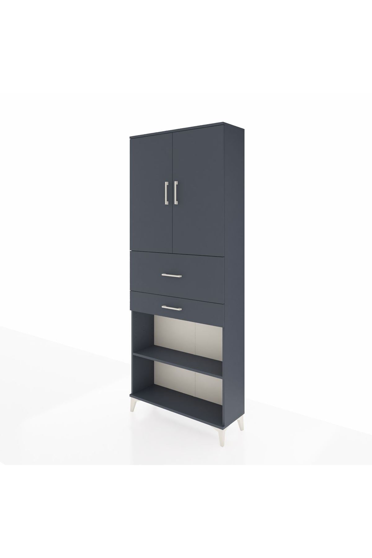 Arges Dolap 4 Raflı 2 Çekmeceli 2 Kapaklı 88x30x221 - S30M175V5A