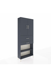Arges Dolap 4 Raflı 2 Çekmeceli 2 Kapaklı 88x30x221 - S30M175V5A