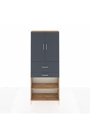 Arges Dolap 4 Raflı 2 Çekmeceli 2 Kapaklı 88x30x221 - S30M175V8A