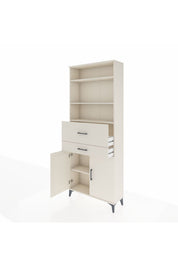 Arges Dolap 4 Raflı 2 Çekmeceli 2 Kapaklı 88x30x221 - S30M176V1A