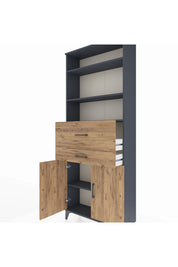 Arges Dolap 4 Raflı 2 Çekmeceli 2 Kapaklı 88x30x221 - S30M176V6A